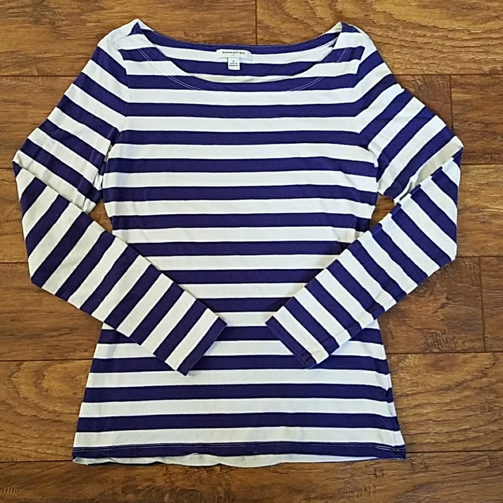 Striped long sleeve tee