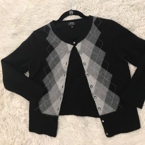 Apt. 9 Cashmere Sweater Argyle