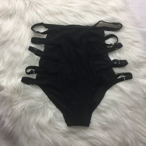 Strappy Black Bikini Bottom