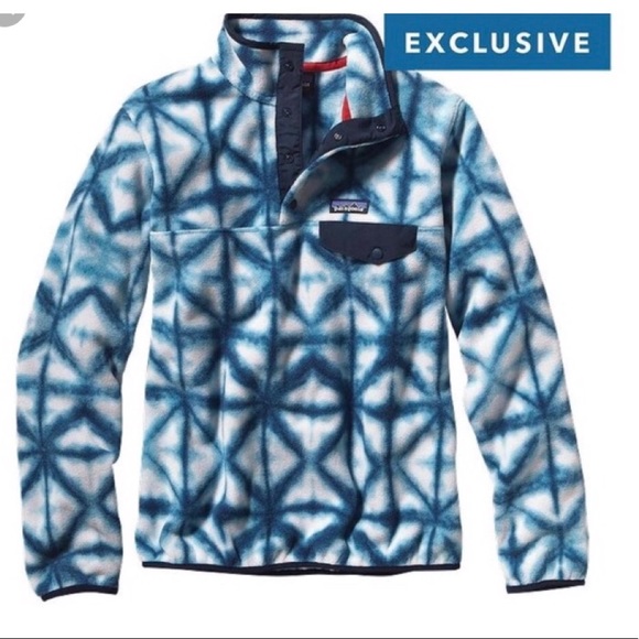 Patagonia Jackets & Blazers - Patagonia Synchilla Blue Tie Dye Fleece Pullover