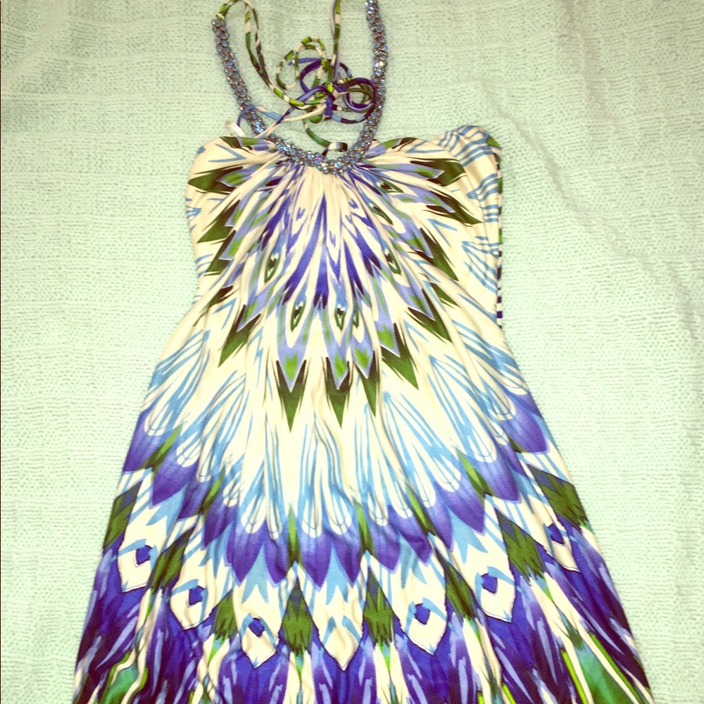 Beautiful Swarovski halter dress