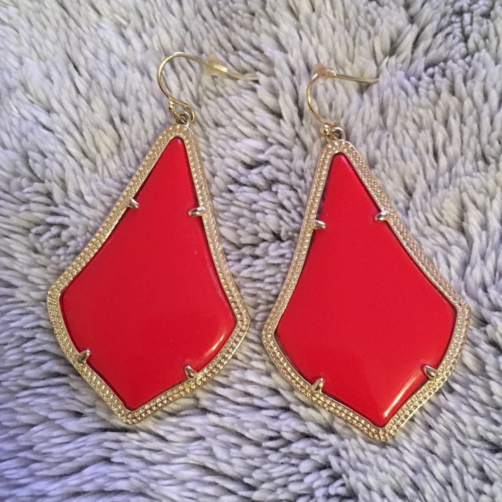 Red Kendra Scott Alexandra Earrings