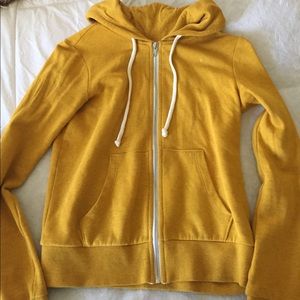 mustard yellow hoodie h&m