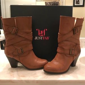 JustFab Carmel Brown Boots