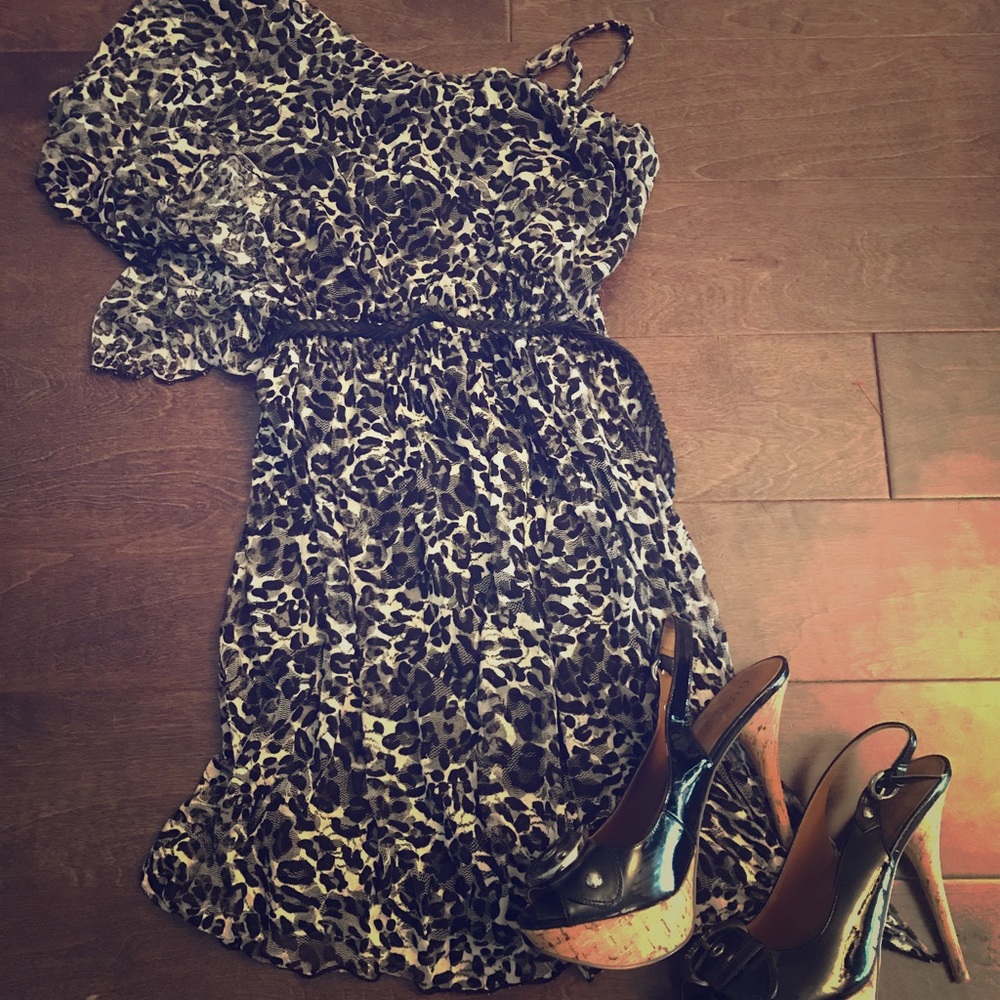 Animal print dress
