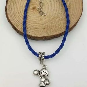 New Blue braided Cheer Leader bracelet