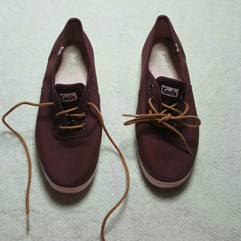 Burgundy keds