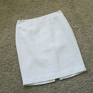 White Ann Taylor Pencil Skirt