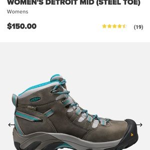 Women's steel toe work boots
