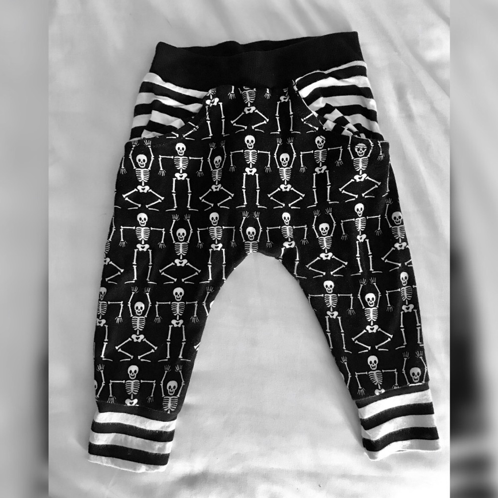 Handmade Halloween Baby Pants. Harem 18months