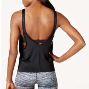 All Black Nike tank with built-in bra