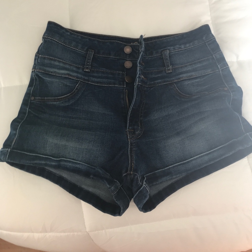 Charlotte Russe High Waisted Jean Shorts Size 6