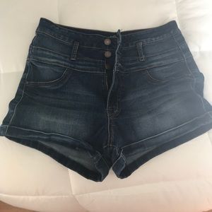 Charlotte Russe High Waisted Jean Shorts Size 6