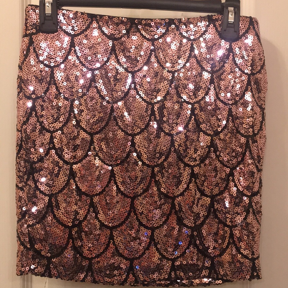 Rose gold skirt