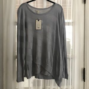 NWT Dana Buchman Gray Sweater