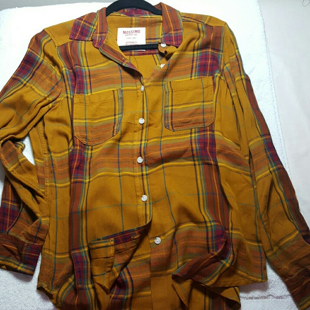 Dark mustard flannel