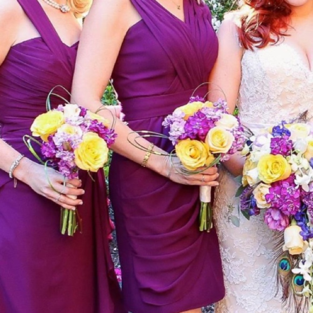 Eggplant bridesmaid dress