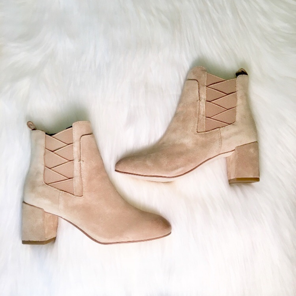 HP Rebecca Minkoff Block Heel Suede Boot