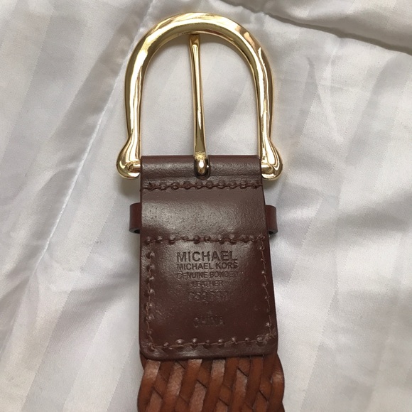 Authentic Michael Kors Brown leather belt main image 2