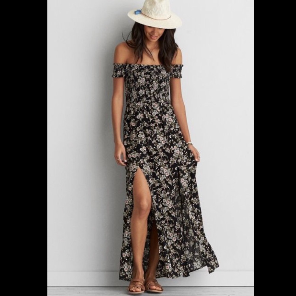 AEO off the shoulder maxi dress