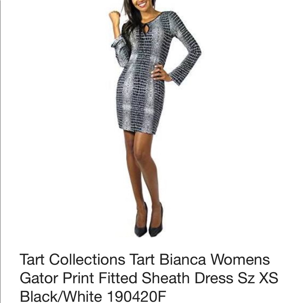 Black and White Keyhole Dress by Tart