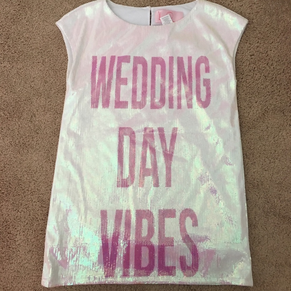 “Wedding day vibes” dress