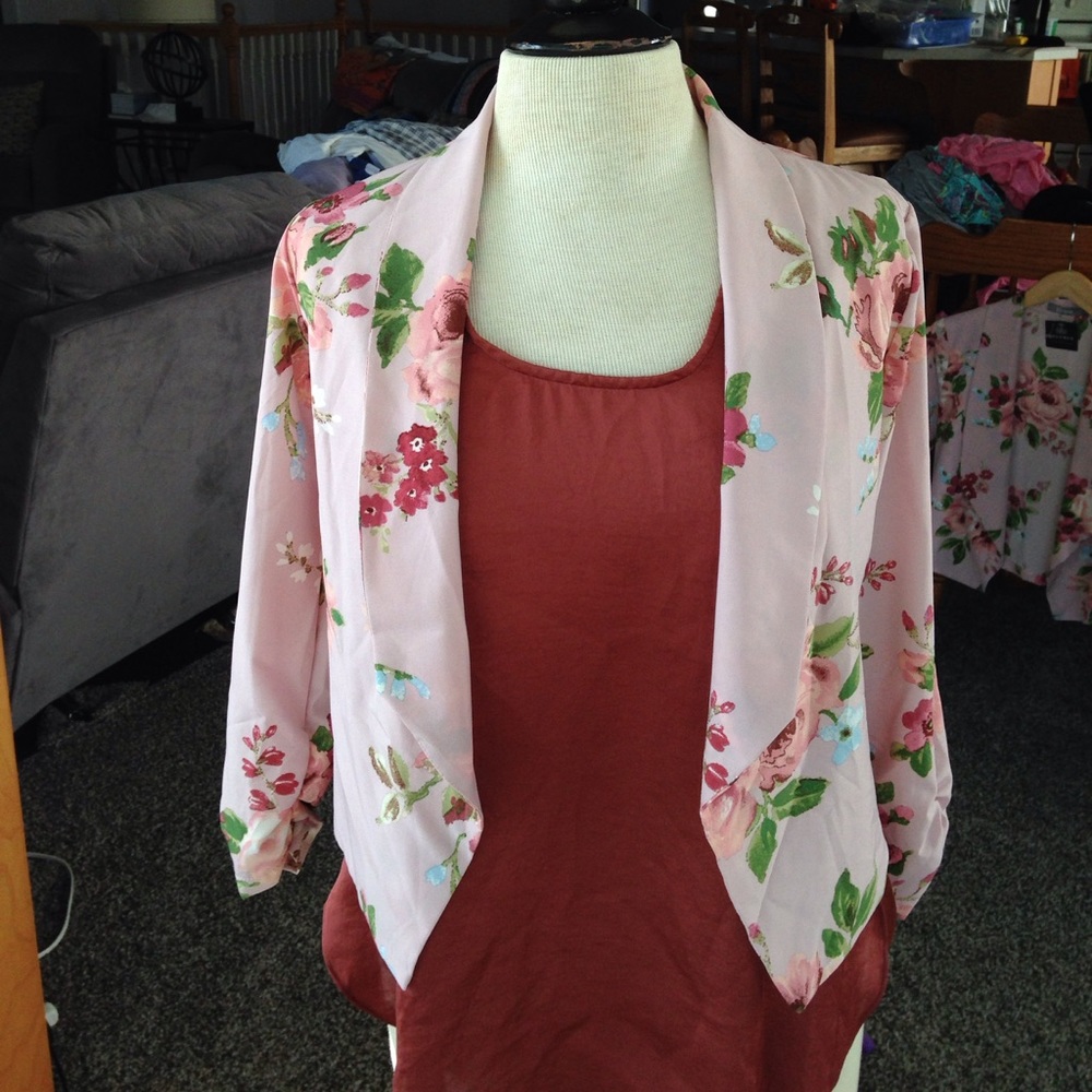 Pink Flowered Jacket - Picture 1 of 1