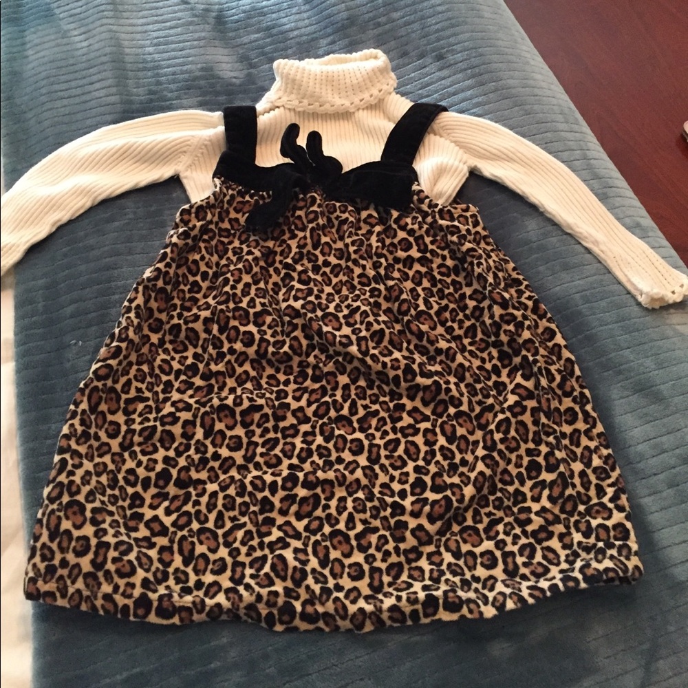 Cute Holiday Outfit Gymboree leopard dress