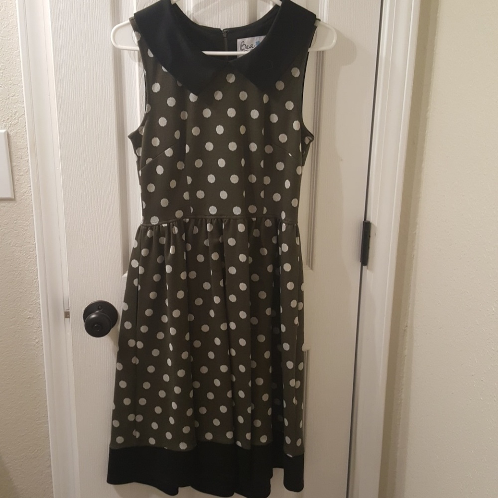 Polka dot modcloth flare dress