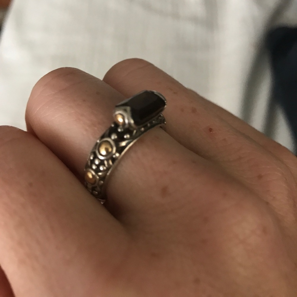 John Hardy Smoky Topaz ring sz 7