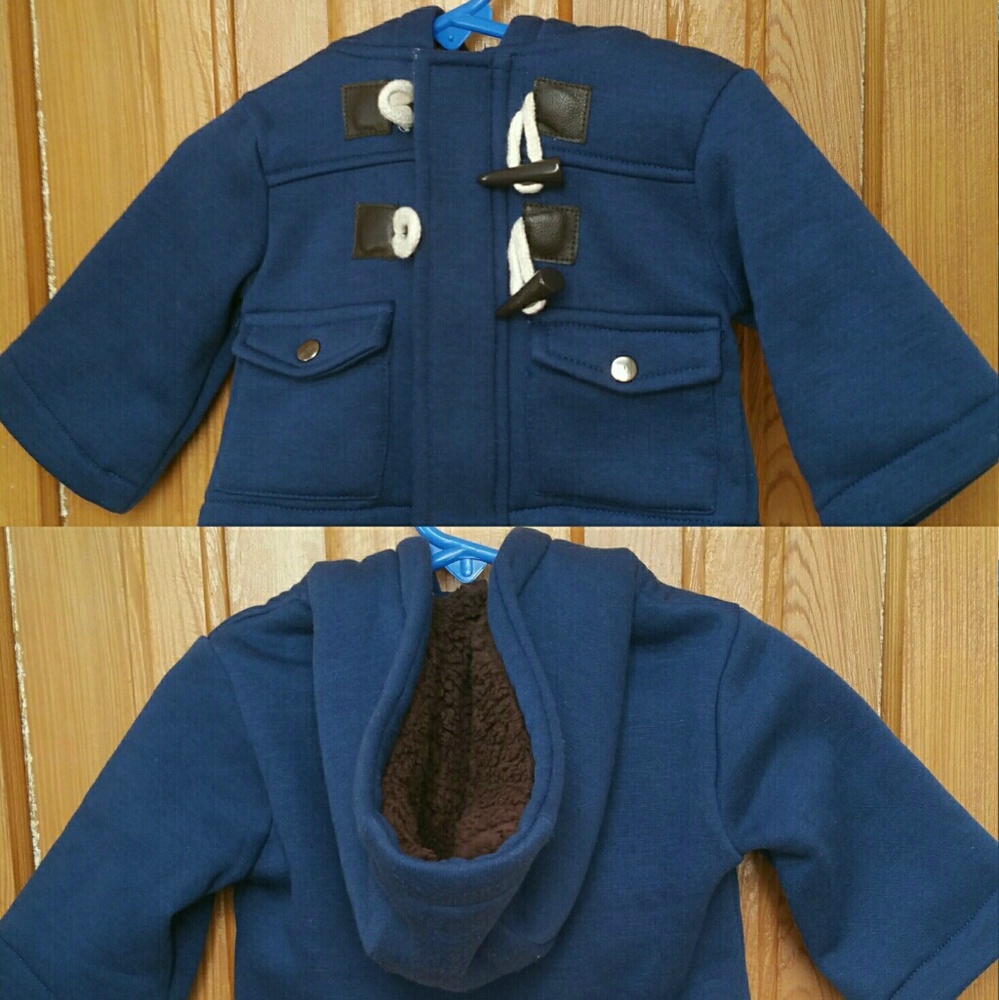 Boys Blue Toggle Coat 3/6 months by Xtreme.