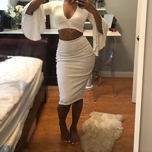 BASIC JERSEY STRETCH BODY-CON SKIRT