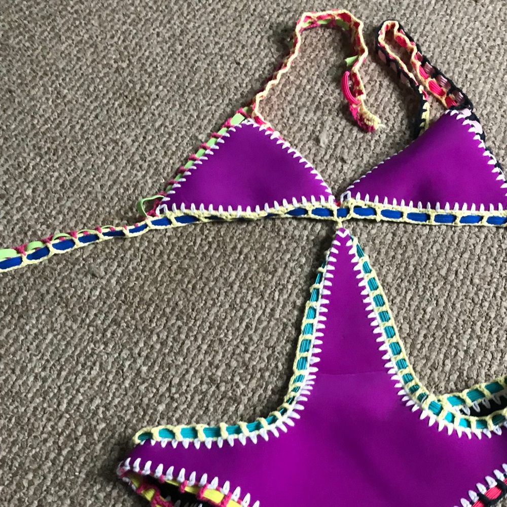 Boho style Purple Monokini