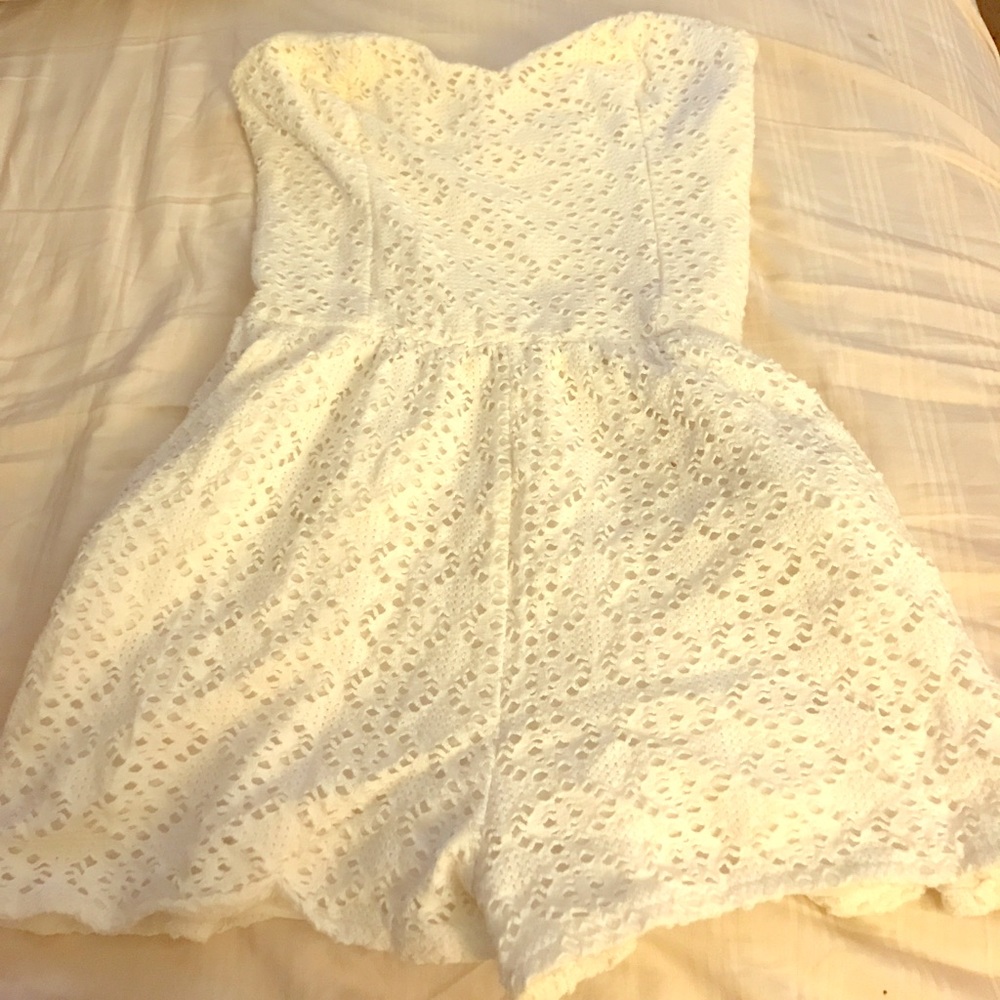 One piece halter romper