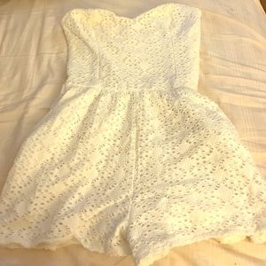 One piece halter romper