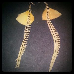 Feather earrings