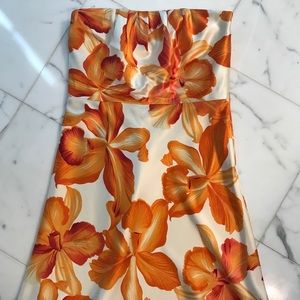 Beautiful Orange Flower Dress
