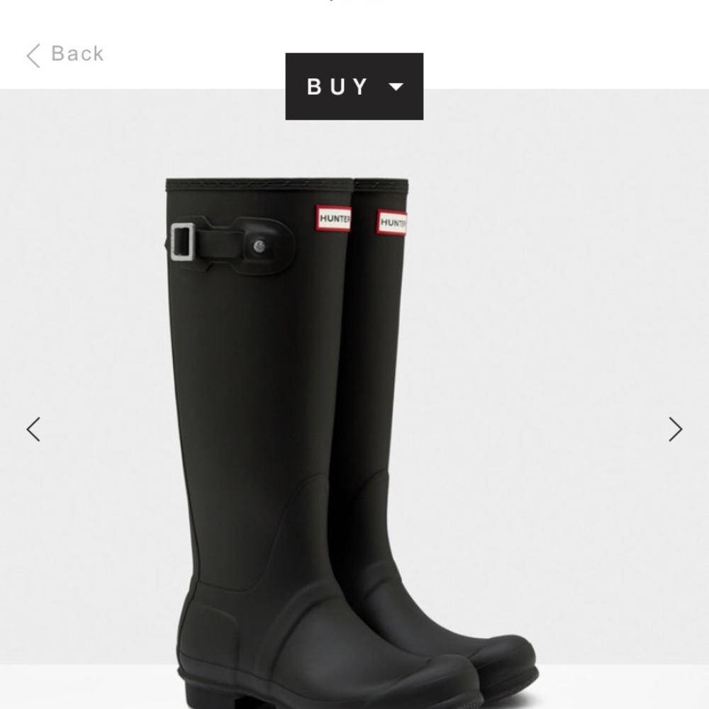 Size 6 Hunter Boots only worn a couple times