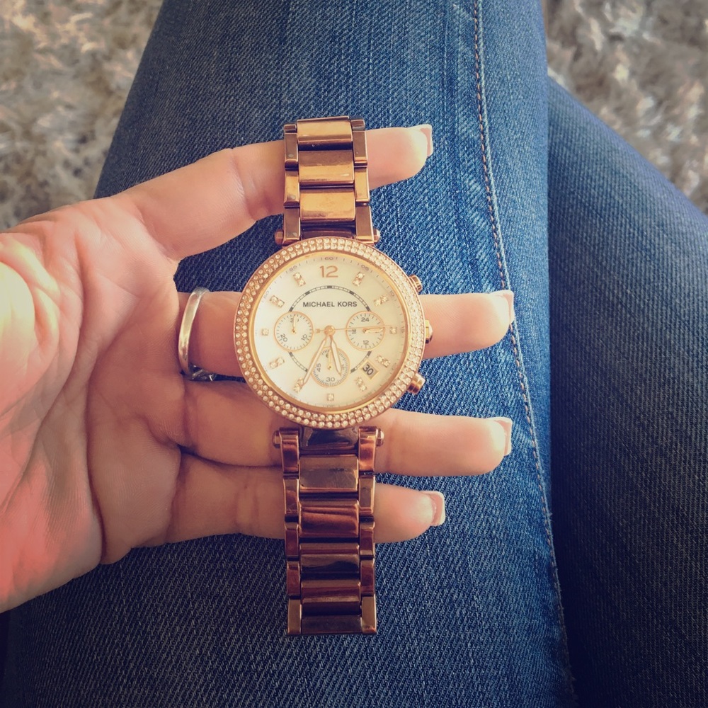 Beautiful rose gold Michael Kors watch
