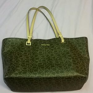 Calving Klein leather bag