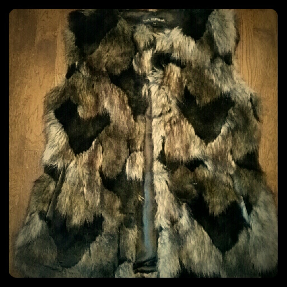 Via Spiga Faux Fur Vest