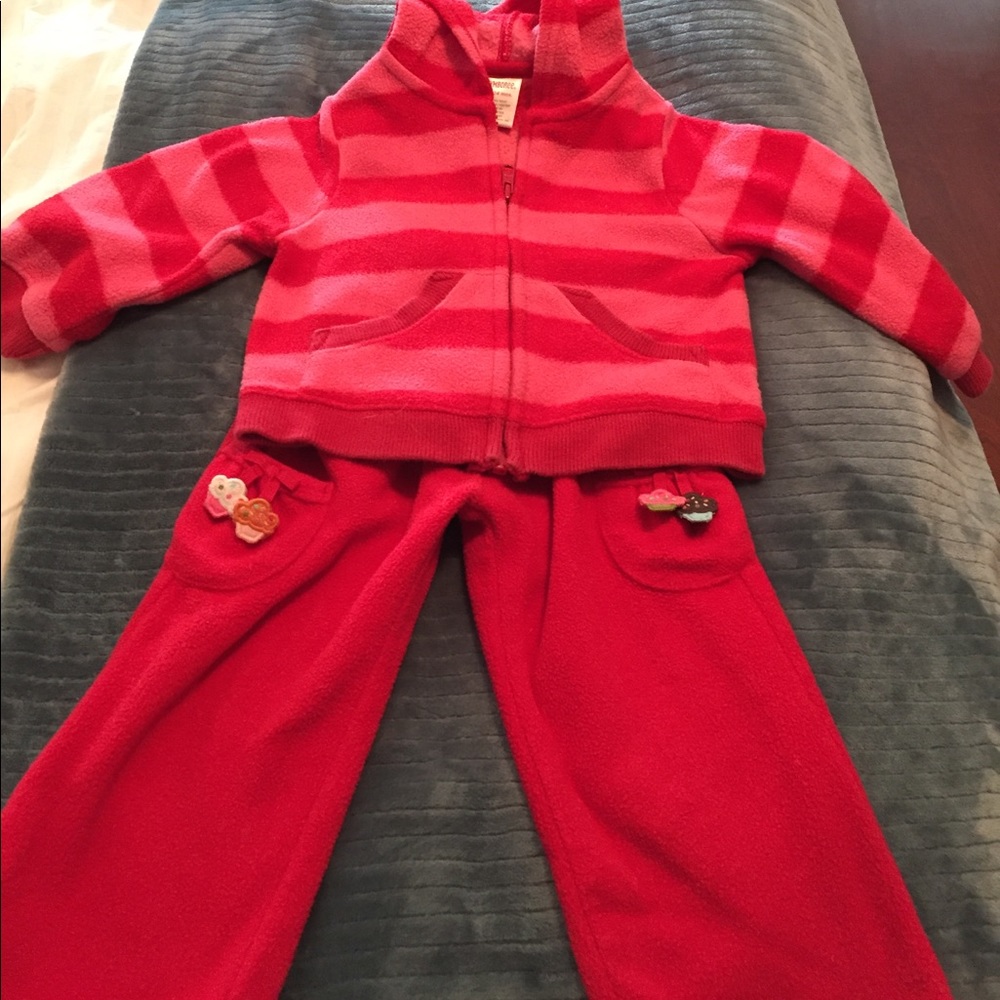 Fleece jacket and top