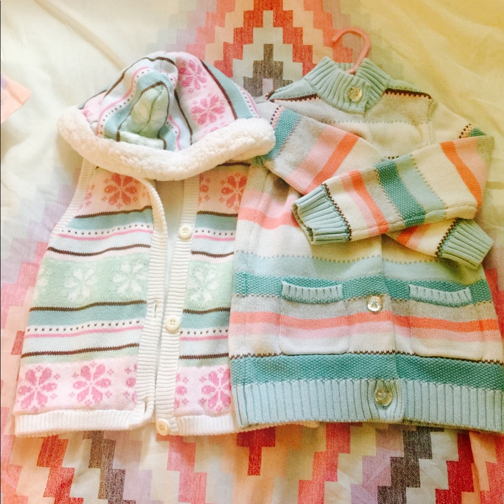 Two beautiful Gymboree girls size 5/6 sweaters.