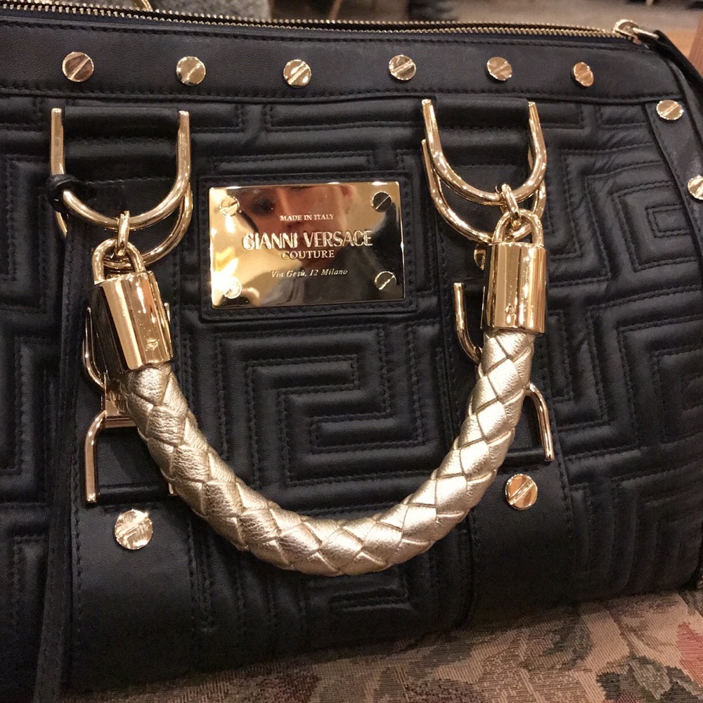 Gianni Versace Medusa Madonna Leather Bag Preloved