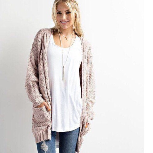 🆕Rachel Cable Knit Slouchy Cardigan Sweater - Picture 4 of 7