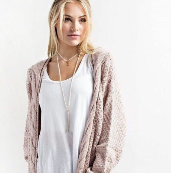 🆕Rachel Cable Knit Slouchy Cardigan Sweater - Picture 5 of 7