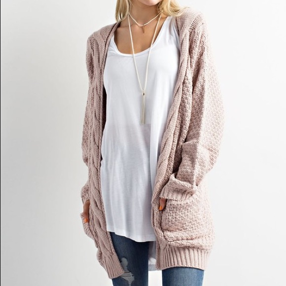 🆕Rachel Cable Knit Slouchy Cardigan Sweater - Picture 7 of 7