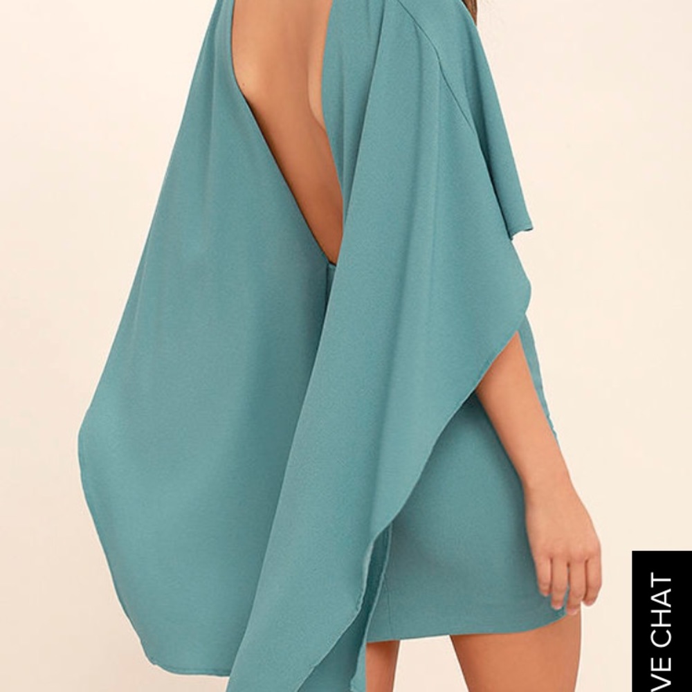 Lulus backless cape dress