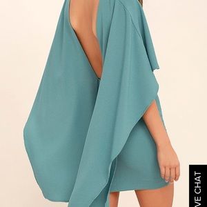 Lulus backless cape dress