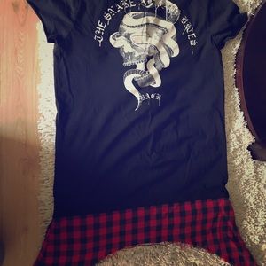 Longline Short Sleeve Flannel
